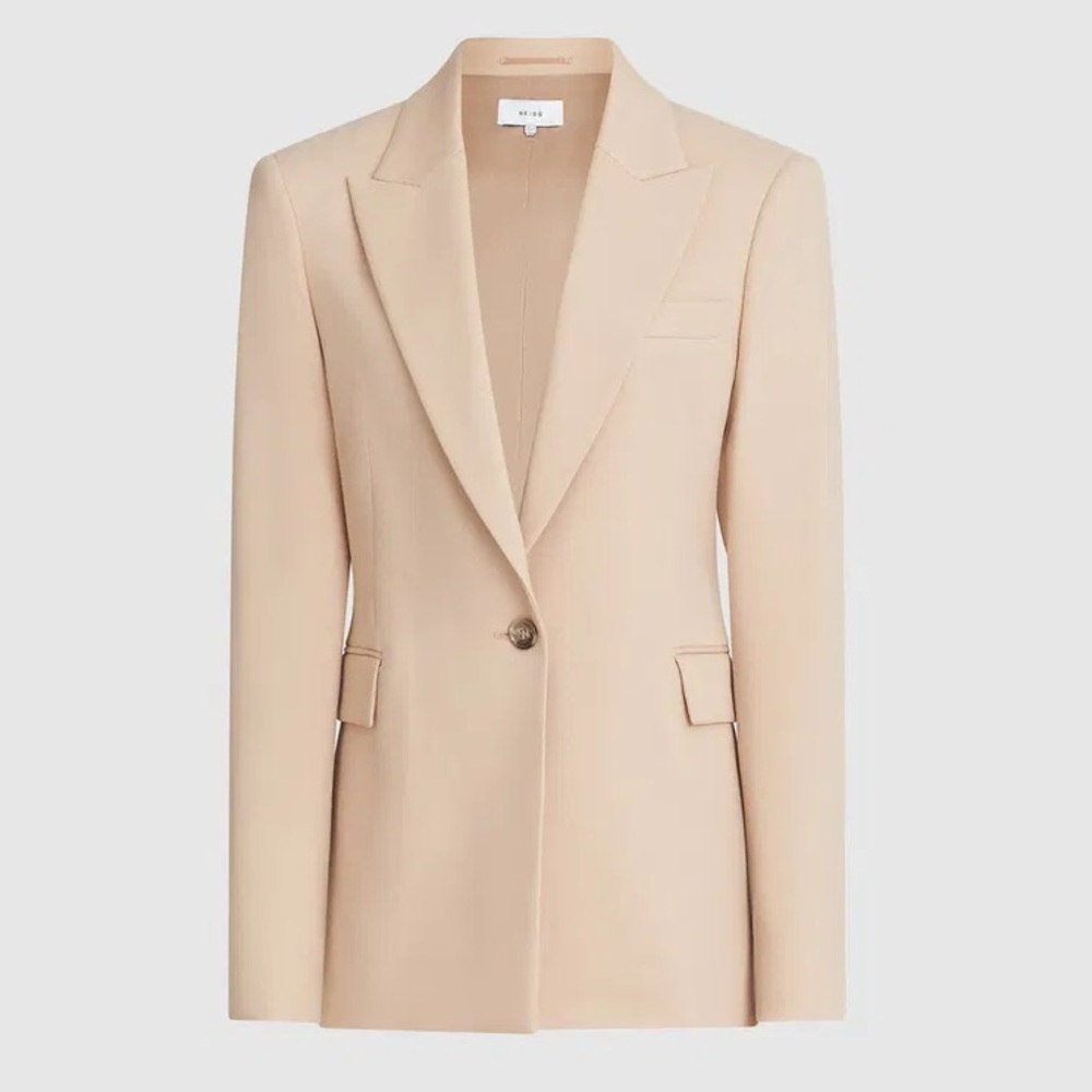 new REISS Brooke camel blazer jacket